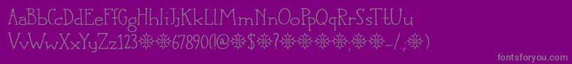 DkLanguedoc Font – Gray Fonts on Purple Background