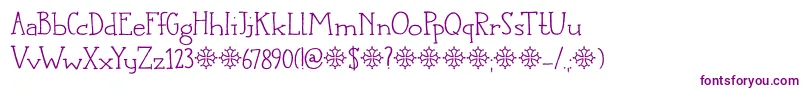 DkLanguedoc Font – Purple Fonts on White Background