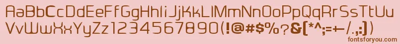 Eadesignerregular Font – Brown Fonts on Pink Background