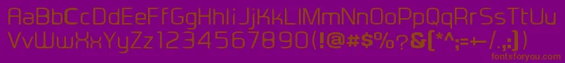 Eadesignerregular Font – Brown Fonts on Purple Background