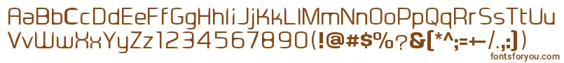 Eadesignerregular-fontti – ruskeat fontit valkoisella taustalla