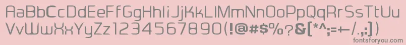 Eadesignerregular Font – Gray Fonts on Pink Background
