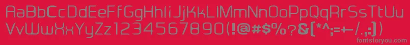 Eadesignerregular Font – Gray Fonts on Red Background