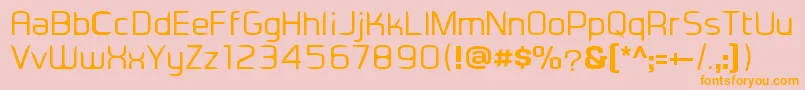 Eadesignerregular Font – Orange Fonts on Pink Background