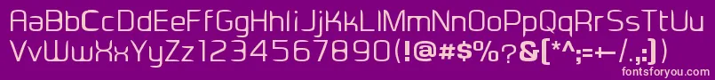 Eadesignerregular Font – Pink Fonts on Purple Background