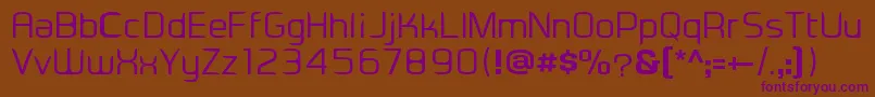 Eadesignerregular Font – Purple Fonts on Brown Background