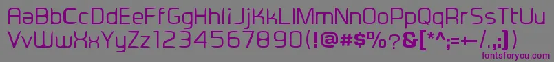Eadesignerregular-fontti – violetit fontit harmaalla taustalla