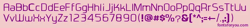 Eadesignerregular Font – Purple Fonts on Pink Background