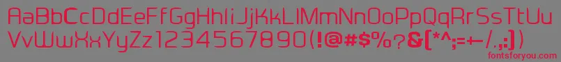 Eadesignerregular Font – Red Fonts on Gray Background