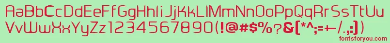 Eadesignerregular Font – Red Fonts on Green Background