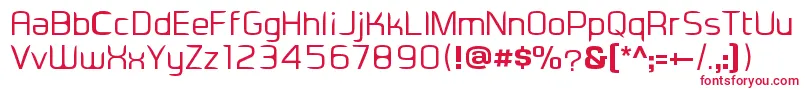 Eadesignerregular Font – Red Fonts on White Background