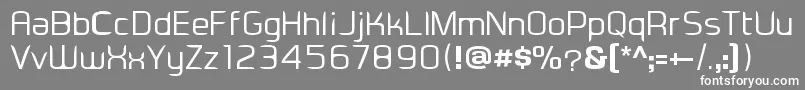 Шрифт Eadesignerregular – белые шрифты на сером фоне
