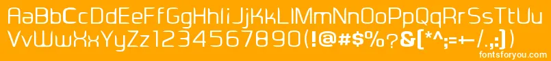 Eadesignerregular Font – White Fonts on Orange Background