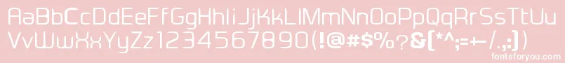 Eadesignerregular Font – White Fonts on Pink Background