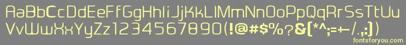 Eadesignerregular Font – Yellow Fonts on Gray Background