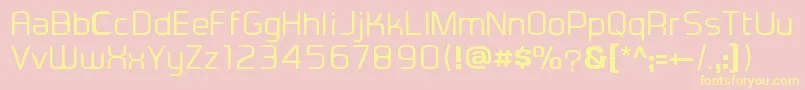 Eadesignerregular Font – Yellow Fonts on Pink Background