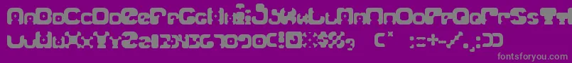 Blackmary Font – Gray Fonts on Purple Background