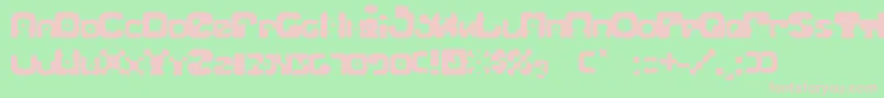 Blackmary Font – Pink Fonts on Green Background