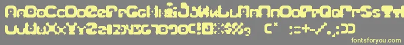 Blackmary Font – Yellow Fonts on Gray Background