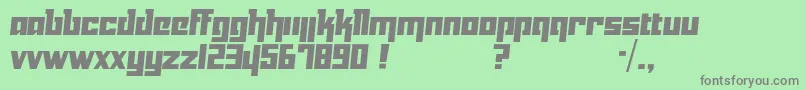 Yukari Font – Gray Fonts on Green Background