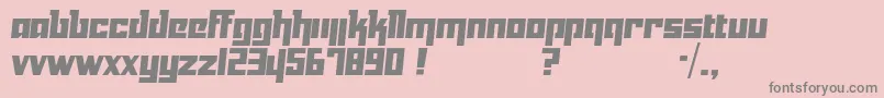 Yukari Font – Gray Fonts on Pink Background