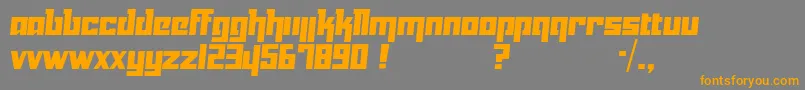 Yukari Font – Orange Fonts on Gray Background
