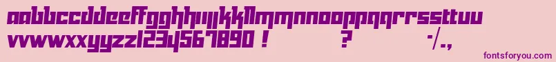 Yukari Font – Purple Fonts on Pink Background