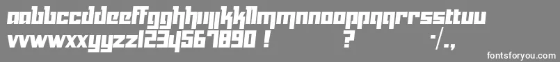 Yukari Font – White Fonts on Gray Background