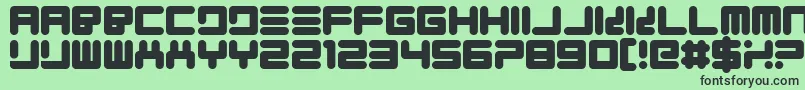Quickfyr Font – Black Fonts on Green Background