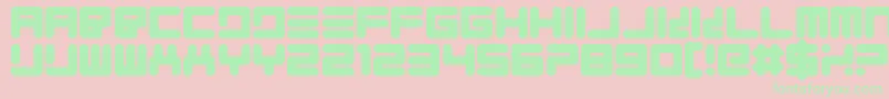 Quickfyr Font – Green Fonts on Pink Background