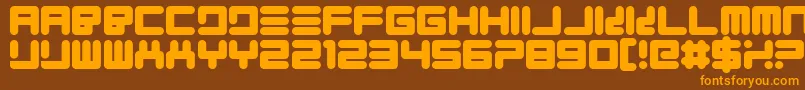 Quickfyr Font – Orange Fonts on Brown Background