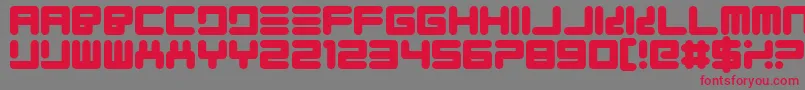 Quickfyr Font – Red Fonts on Gray Background