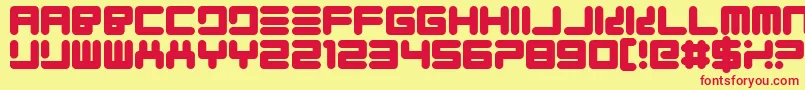 Quickfyr Font – Red Fonts on Yellow Background