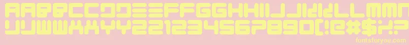 Quickfyr Font – Yellow Fonts on Pink Background