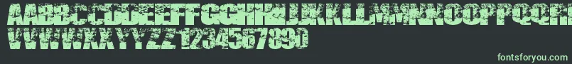 Lisätietoja Destruccion-fontista Destruccion-fontti – vihreät fontit mustalla taustalla