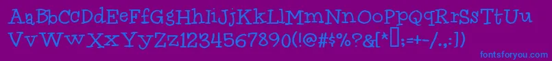 Idolwild Font – Blue Fonts on Purple Background