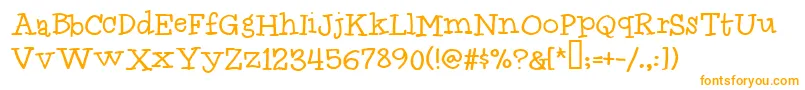 Idolwild Font – Orange Fonts on White Background