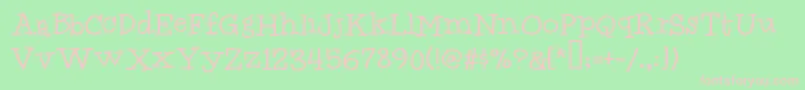 Idolwild Font – Pink Fonts on Green Background