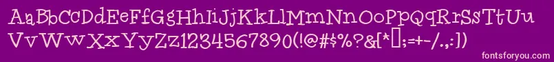 Idolwild Font – Pink Fonts on Purple Background