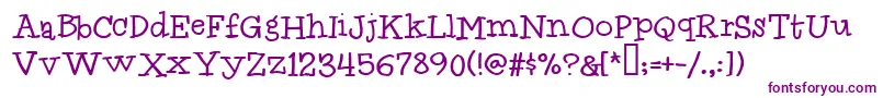 Idolwild Font – Purple Fonts on White Background