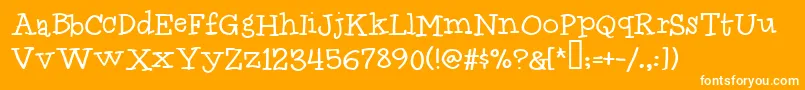 Idolwild Font – White Fonts on Orange Background