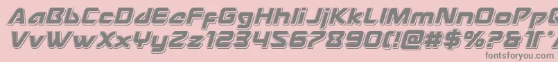 Usangelpunchital Font – Gray Fonts on Pink Background