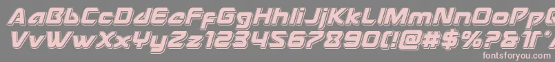 Usangelpunchital Font – Pink Fonts on Gray Background