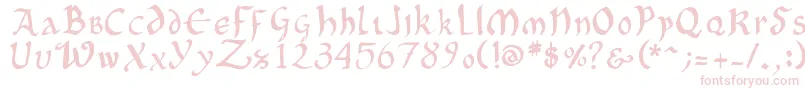 OncialePhf01 Font – Pink Fonts on White Background