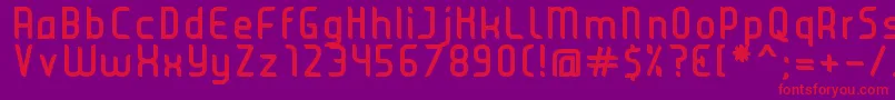 JuiceBold Font – Red Fonts on Purple Background