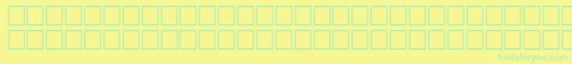 Шрифт TenseRegular – зелёные шрифты на жёлтом фоне