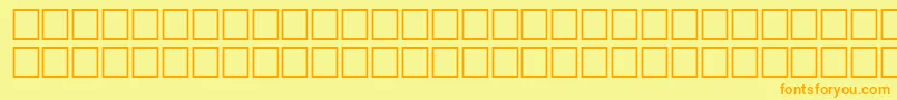 Шрифт TenseRegular – оранжевые шрифты на жёлтом фоне