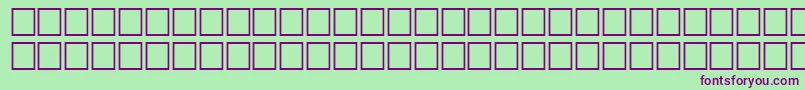 TenseRegular-fontti – violetit fontit vihreällä taustalla