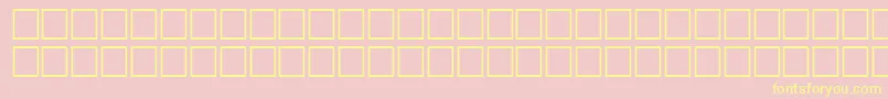 TenseRegular Font – Yellow Fonts on Pink Background