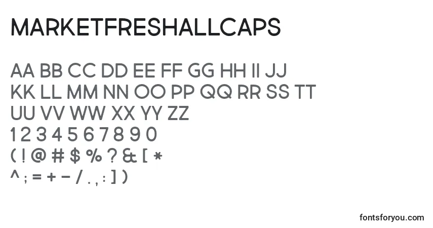 MarketFreshAllCaps Font – alphabet, numbers, special characters